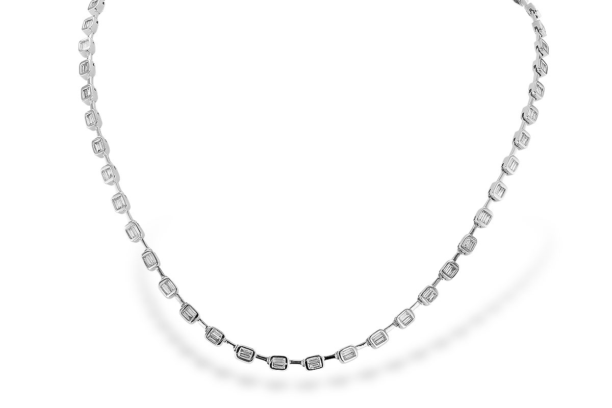 B292-68219: NECKLACE 2.05 TW BAGUETTES (17 INCHES)