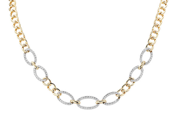 C292-65492: NECKLACE 1.12 TW (17")(INCLUDES BAR LINKS)