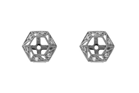 G019-08192: EARRING JACKETS .08 TW (FOR 0.50-1.00 CT TW STUDS)