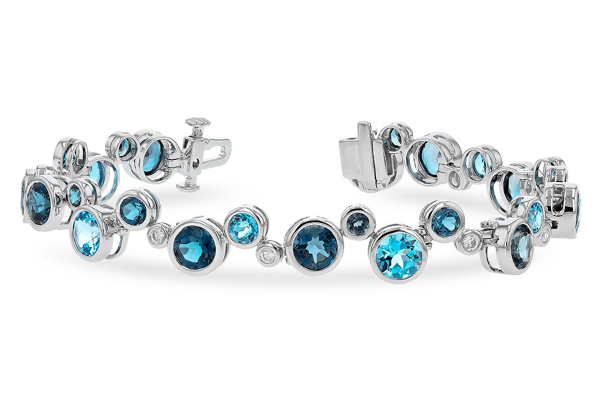 A292-68192: BRACELET 15.65 TW BLUE TOPAZ 15.95 TGW