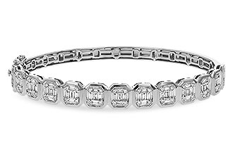 B293-54610: BANGLE .81 TW BAGUETTE 1.00 TW